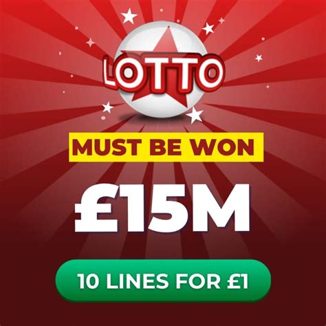Lotto Must Be Won Draws & Jackpot Rolldowns .